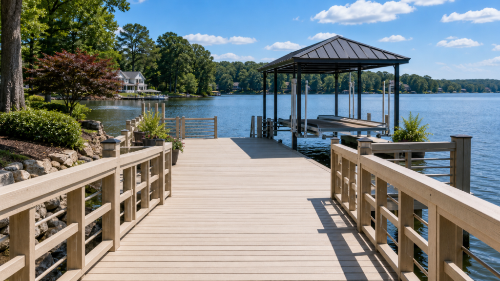 Lake Norman dock cleaning pressure washing Cornelius