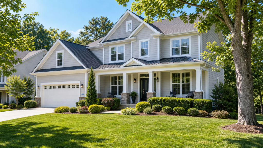 pre-listing pressure washing Charlotte NC home exterior