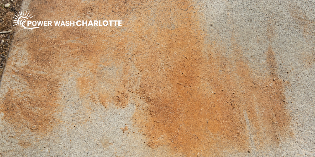 PWC - Blog - Why Your Charlotte Driveway Has Red Clay Stains (and What Actually Removes Them)